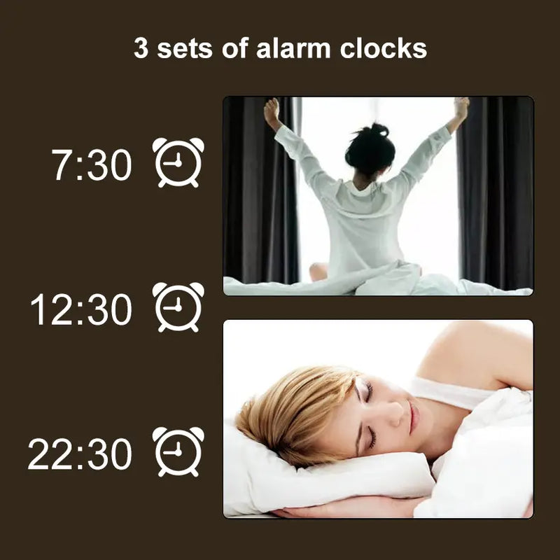 Homary 26" Modern Acrylic Silent LED Alarm Wall Clock - Voice-Controlled, Backlit, Dual Power Supply, Decorative Bedroom & Living Room Digital Room Decor Accessory, Clocks for Living Room, Digital Wall Clocks