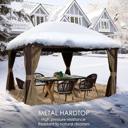 Alexander 10' X 12' Hardtop Gazebo, Aluminum Frame