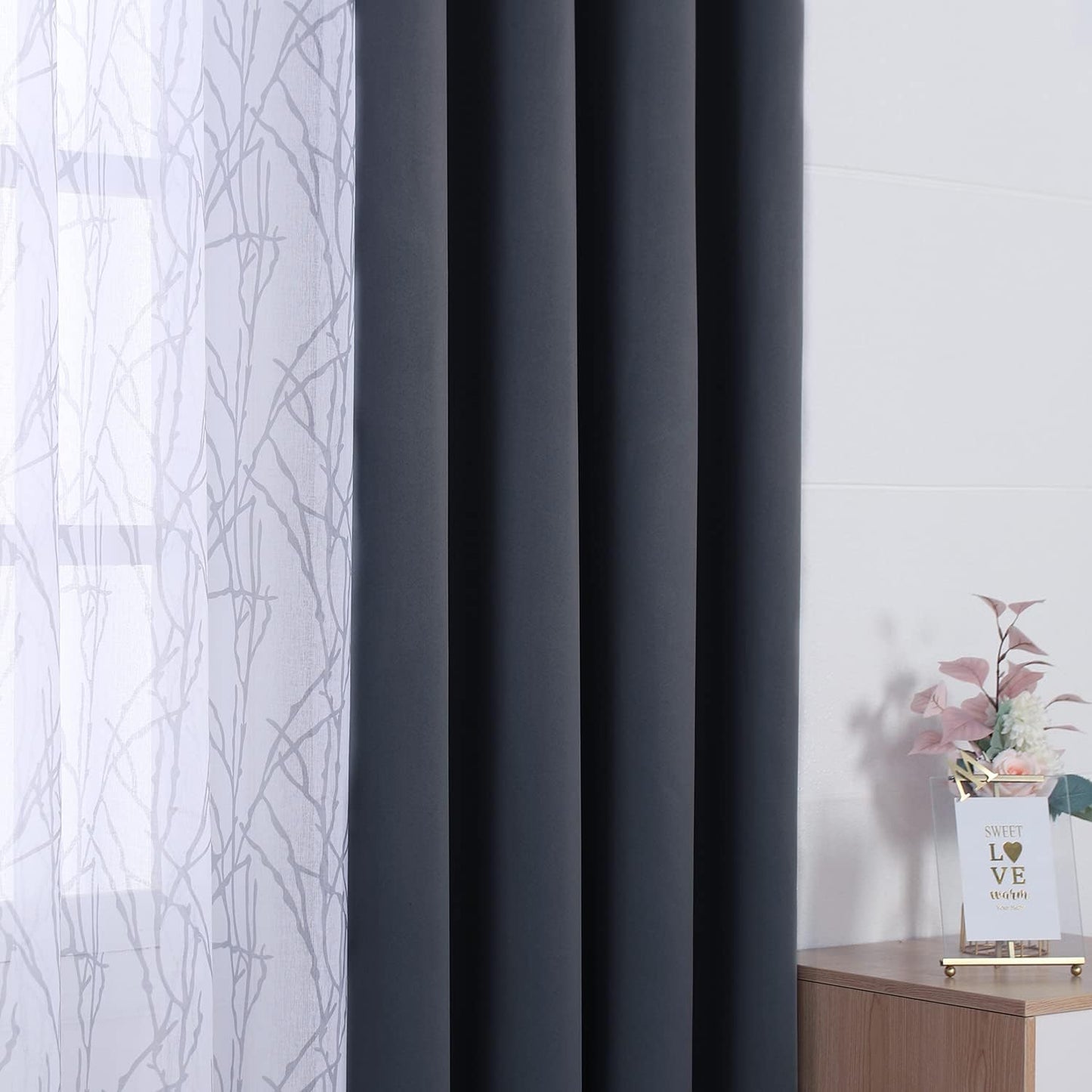 4 Panels Set Mix and Match Curtains for Bedroom Living Room