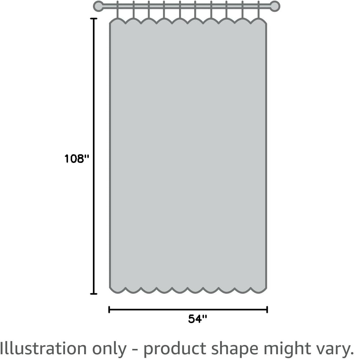 4 Panels Set Mix and Match Curtains for Living Room Grey Dark